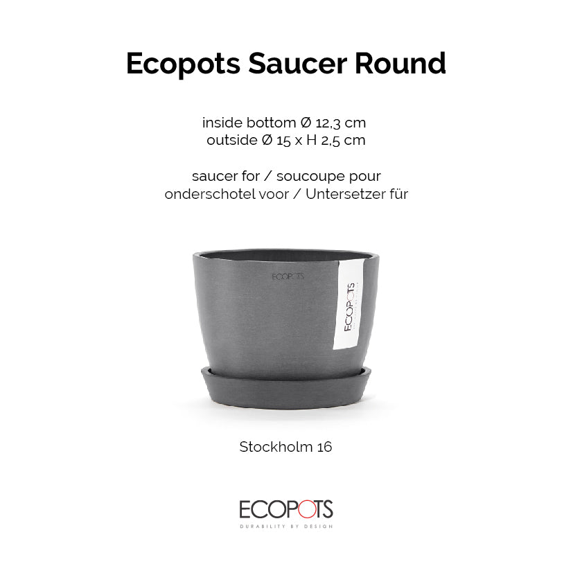 ECOPOTS undirskál 15 cm