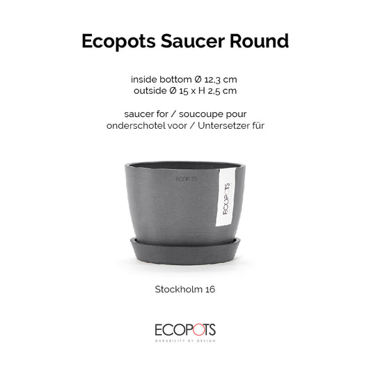 ECOPOTS undirskál 15 cm
